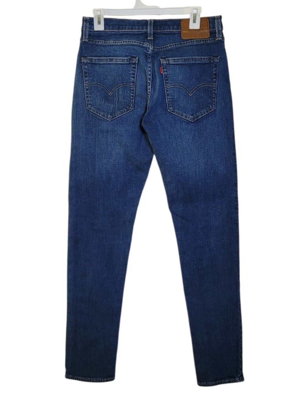 Levis 512 Slim Taper Mens Jeans 31x34 Dark Wash Indigo Stretch Denim Minimalist - Picture 2 of 12